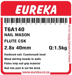 T6A140 - Masonry Nail -T6A140_Label_T
